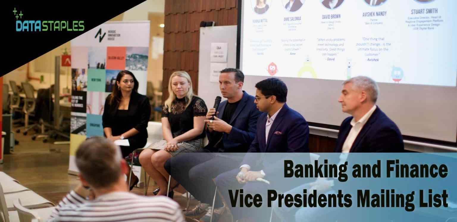 Banking and Finance Vice Presidents Mailing List | DataStaples