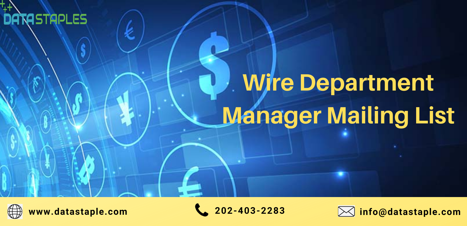 Wire Department Manager Mailing List | Datastaple