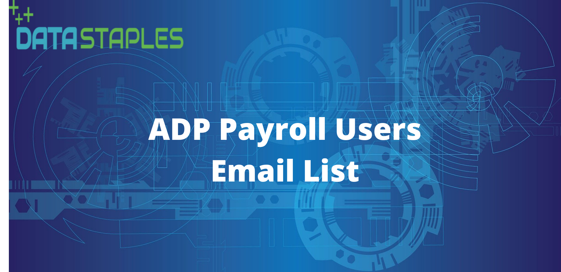 ADP Payroll Users Email List ADP Payroll Users Mailing List DataStaples